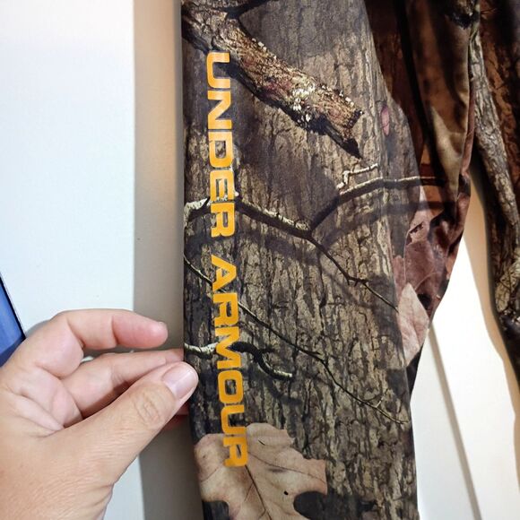 Under Armour Mossy Oak Break Up Infinity LS Performance Shirt Camo Spellout L - Picture 3 of 10